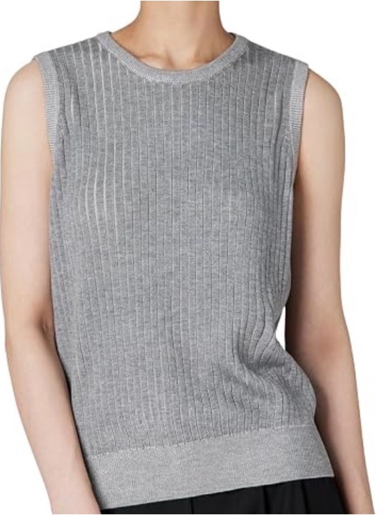 Calvin Klein Ribbed Knit Sleeveless Sweater